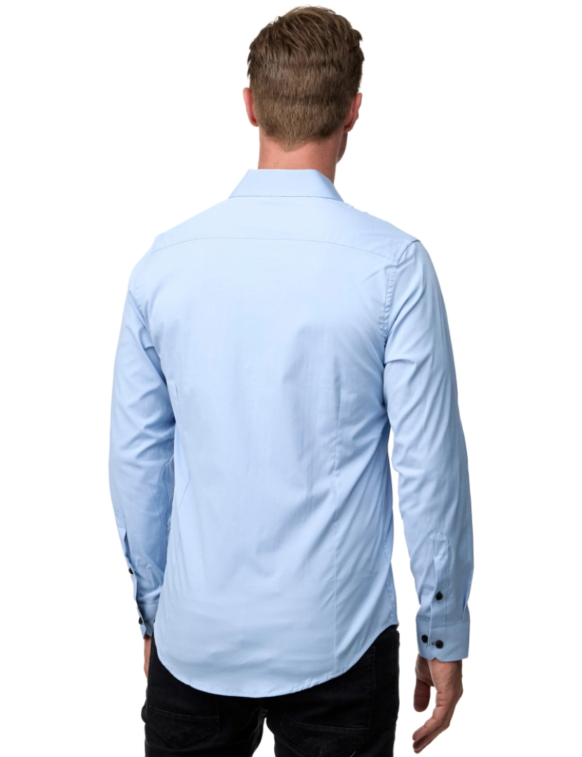 imagem de Rusty Neal Overhemd Slim Fit Azul9