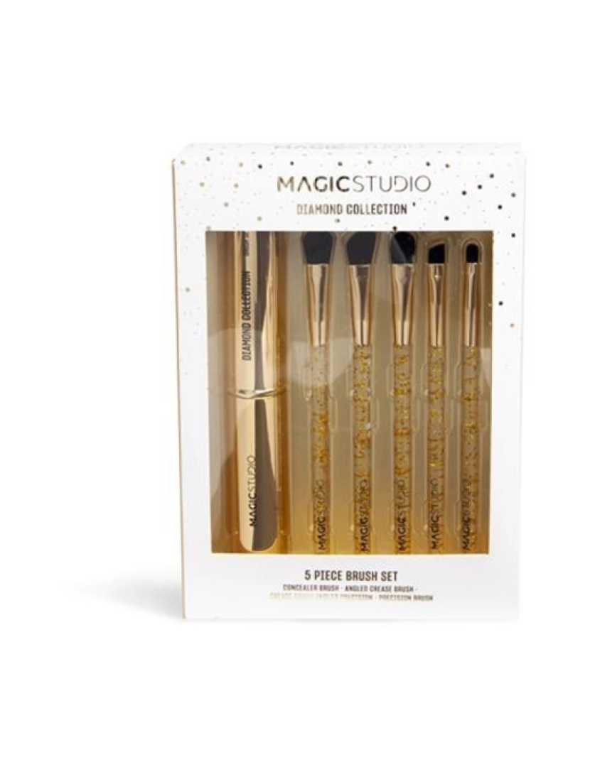 Magic Studio - CONJUNTO DE ESCOVAS MAGIC STUDIO DIAMOND 5 PCS