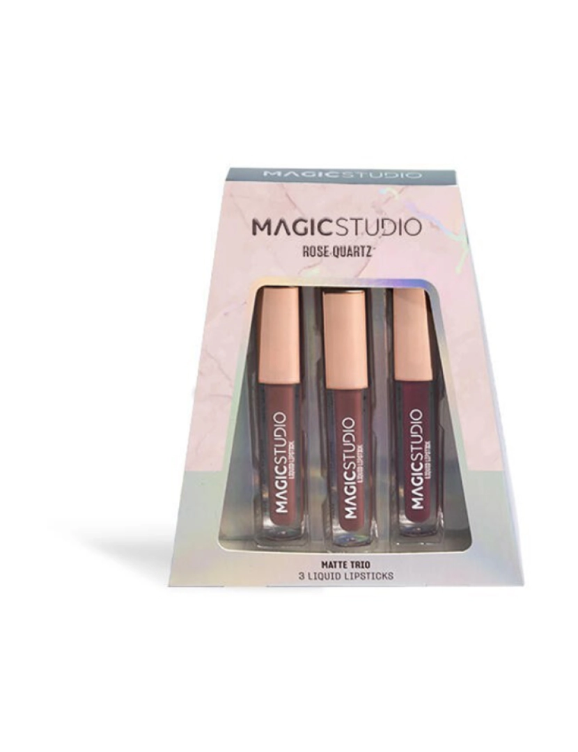 Magic Studio - MAGIC STUDIO TRIO DE BATOM LÍQUIDO DE QUARTZO ROSA