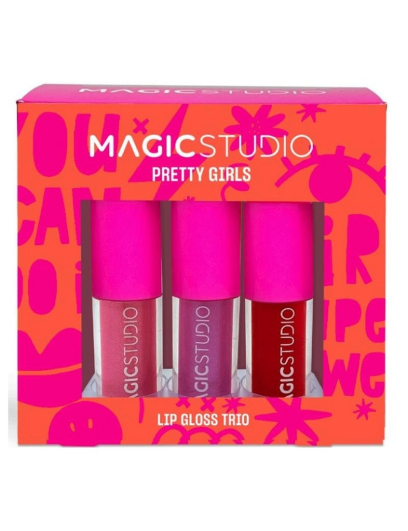 Magic Studio - MAGIC STUDIO MENINAS BONITAS TRIO DE GLOSS LIP