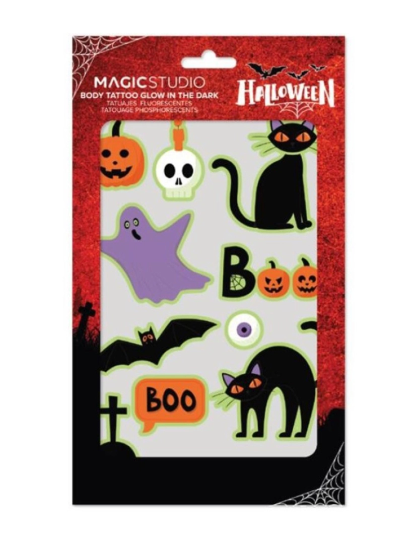 Magic Studio - MAGIC STUDIO HALLOWEEN TATOO ADESIVO GLITTER