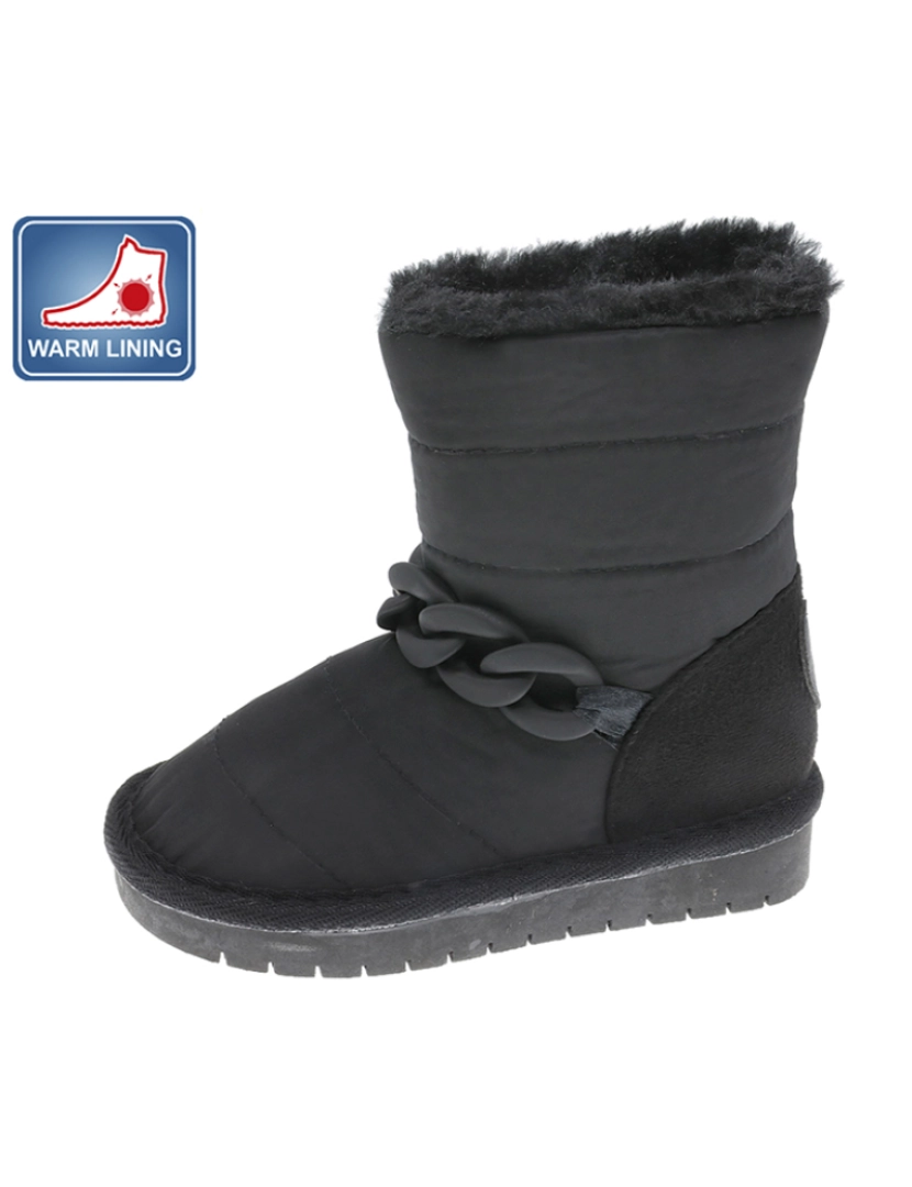 Beppi - Bota Casual de Criança Preto