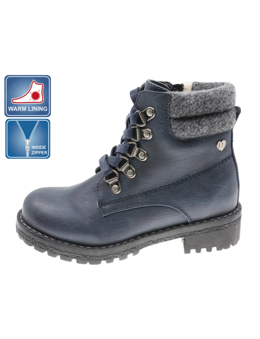 Beppi - Bota Casual de Criança Azul Marinho