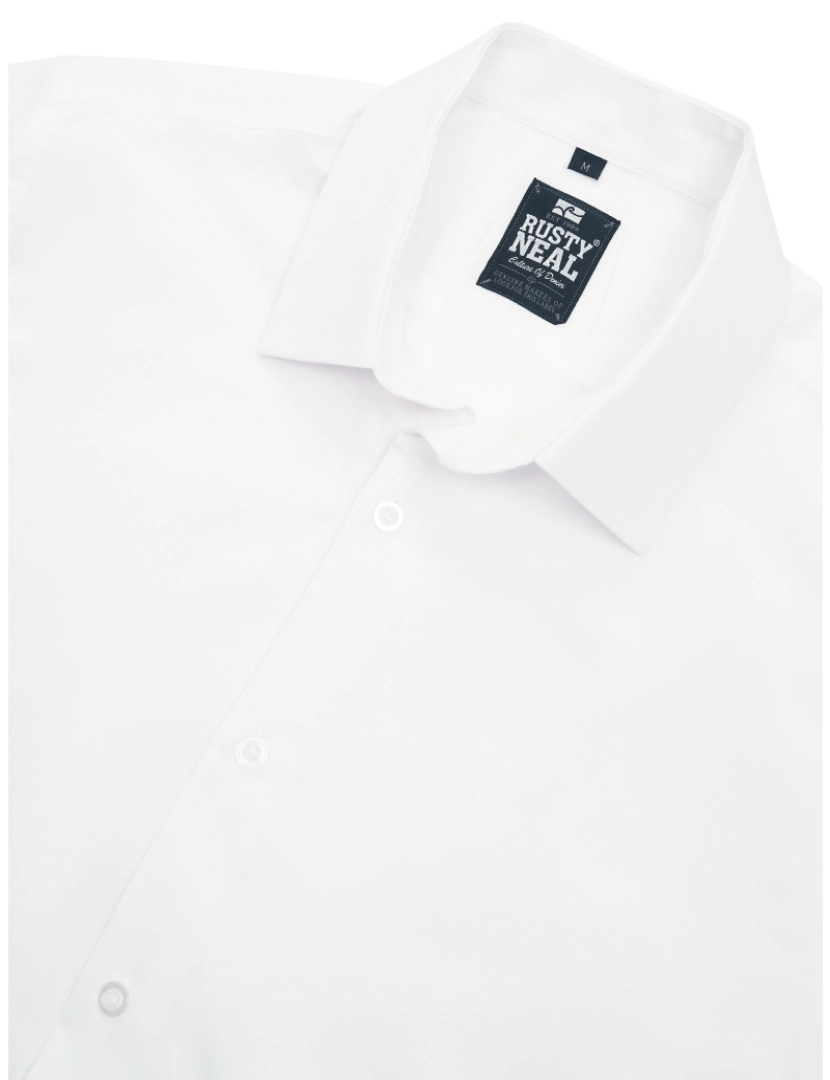 imagem de Rusty Neal Overhemd Slim Fit Branco4