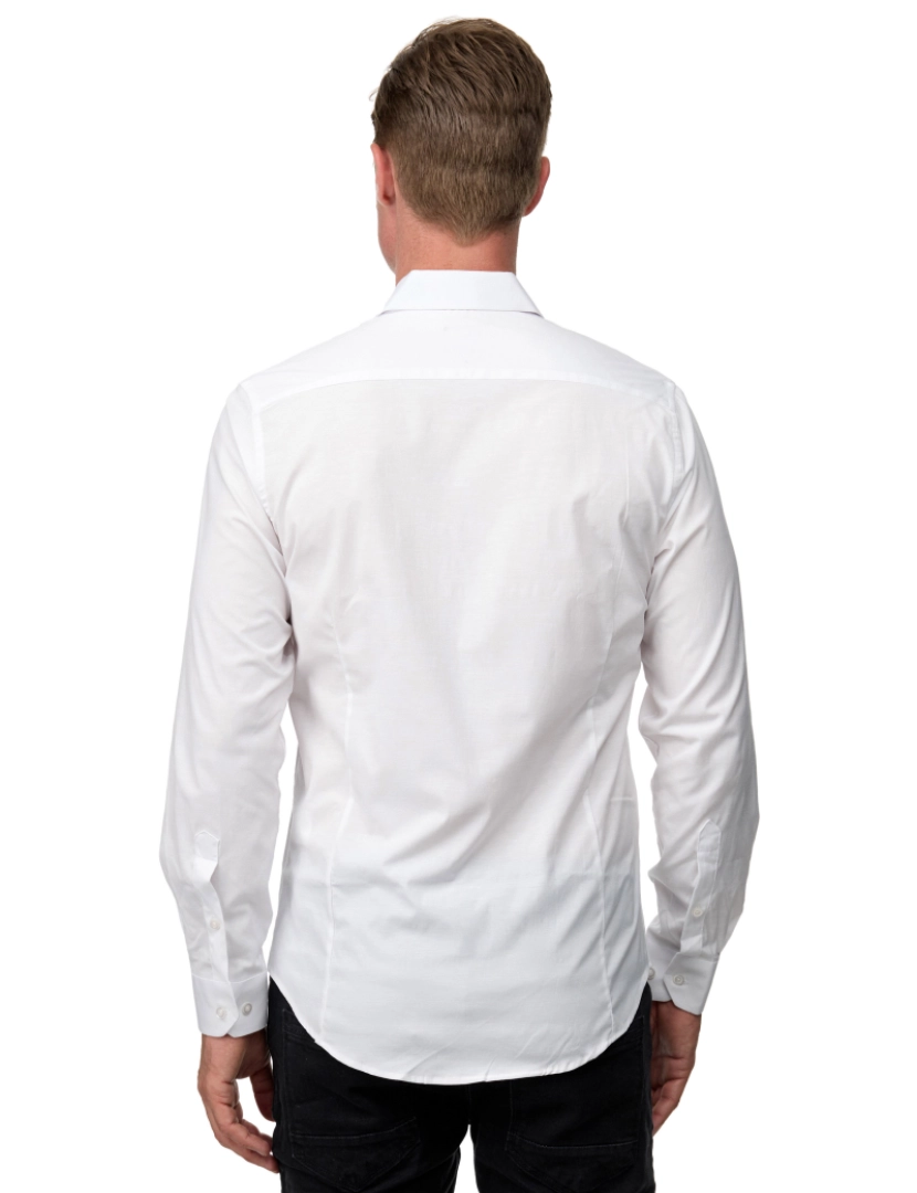 imagem de Rusty Neal Overhemd Slim Fit Branco9