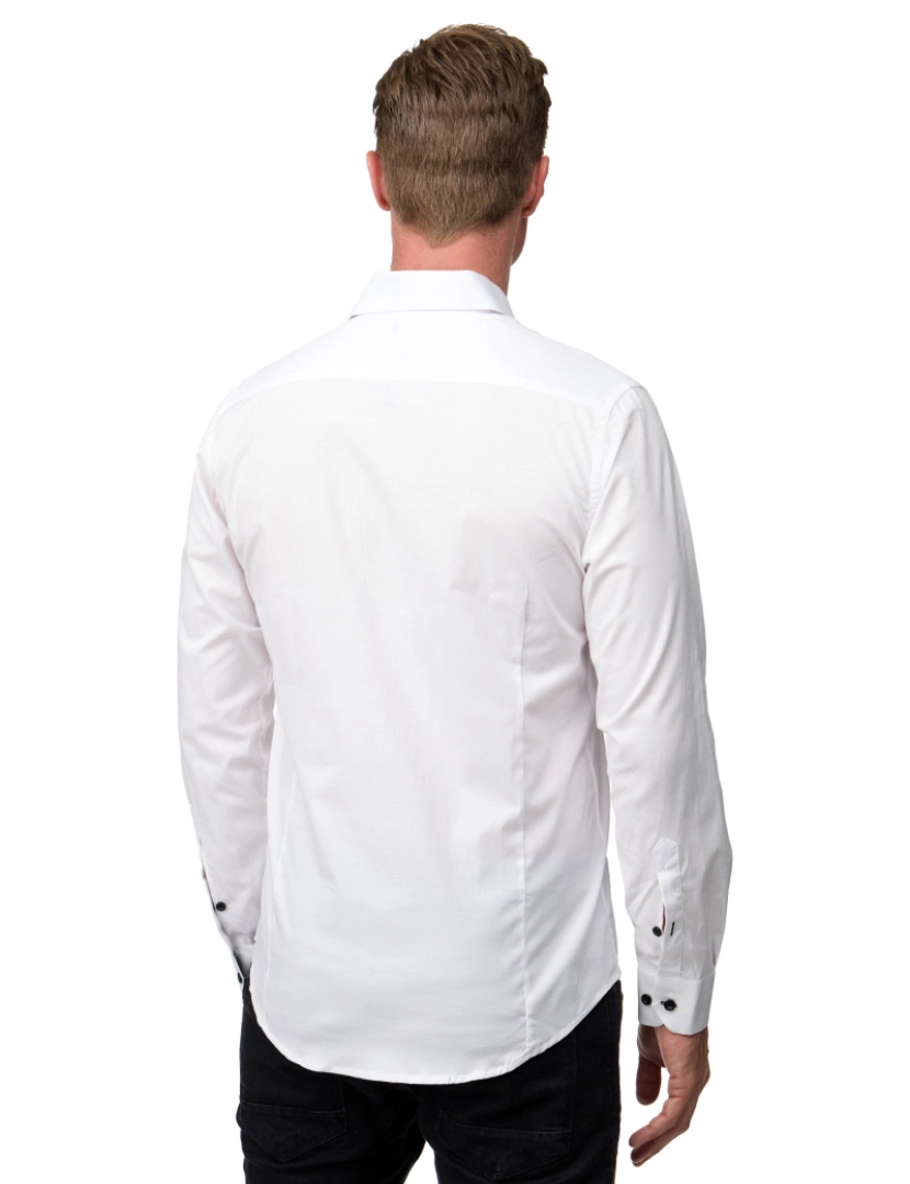 imagem de Rusty Neal Overhemd Slim Fit Branco9