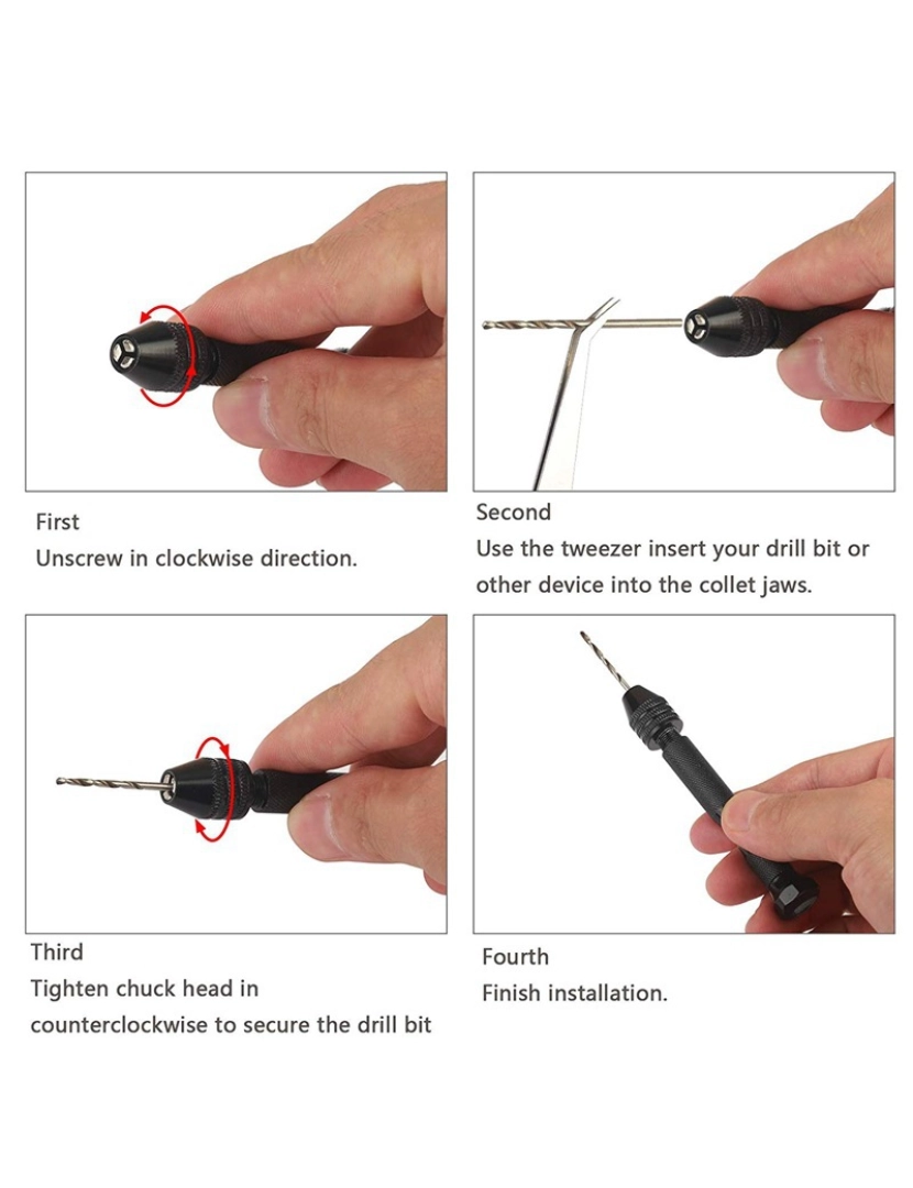 imagem de Furadeira manual com 10 pontas diferentes Black4