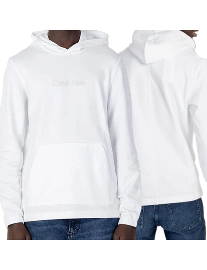 Calvin Klein - Calvin Klein Suéter Branca com Carapuço 00GMS3W303