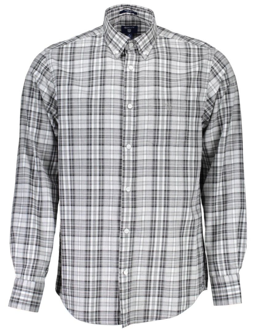 Gant - Gant Camisa Cinza Homem 33011430