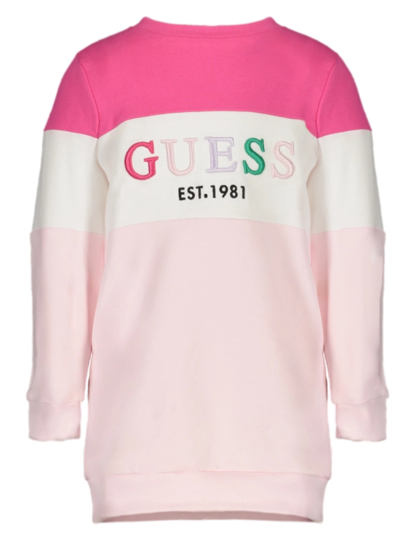 Guess Jeans - Guess Jeans Vestido Rosa Menina KA6V3 - 12M