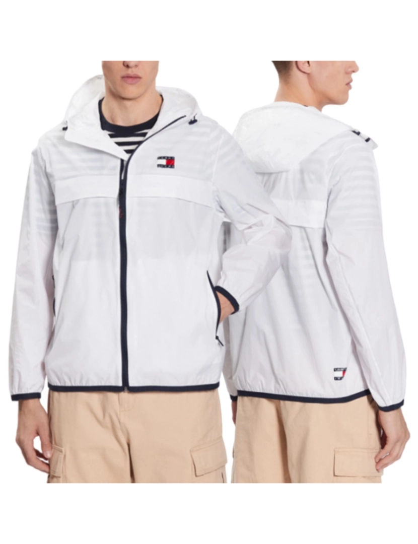 Tommy Hilfiger - Tommy Hilfiger Casaco Branco Impermeável Homem