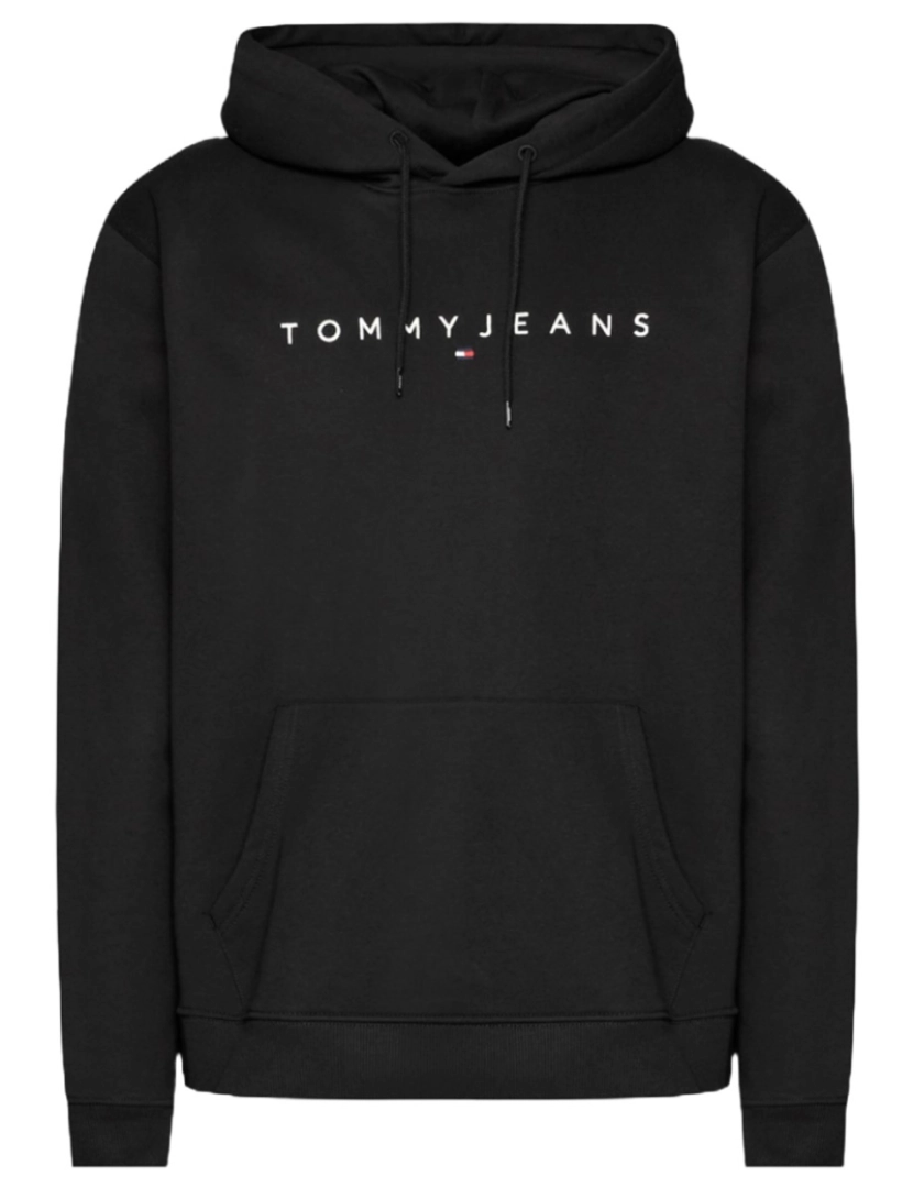 imagem de Tommy Hilfiger Sweatshirt com Capuz Preta Homem DM179851