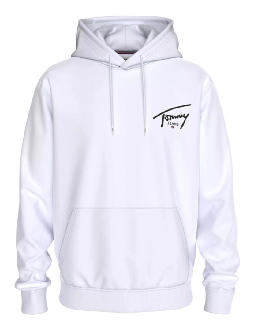 Tommy Hilfiger - Tommy Hilfiger Sweatshirt  Branca com Capuz DM0DM1