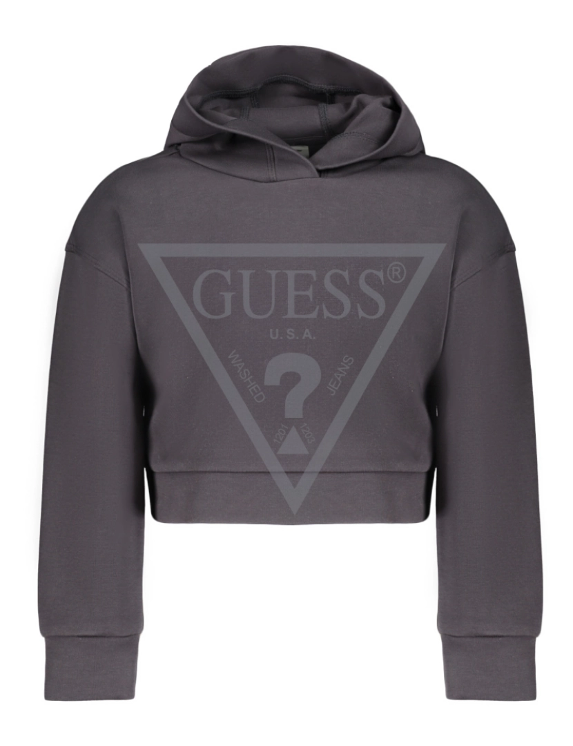 Guess Jeans - Guess Jeans Camisola com Capuz Preta Menina FL03S - 10A