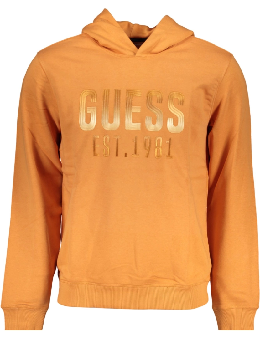 Guess Jeans - Guess Jeans Suéter com Carapuço Laranja Homem M4RQ36KBK32