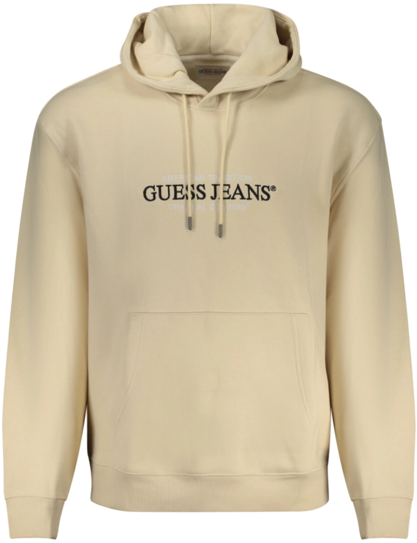 Guess Jeans - Guess Jeans Sweatshirt Bege com Capuz de Homem M4YQ23