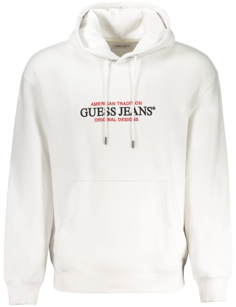 Guess Jeans - Guess Jeans Sweatshirt Branca com Capuz de Homem M4YQ23