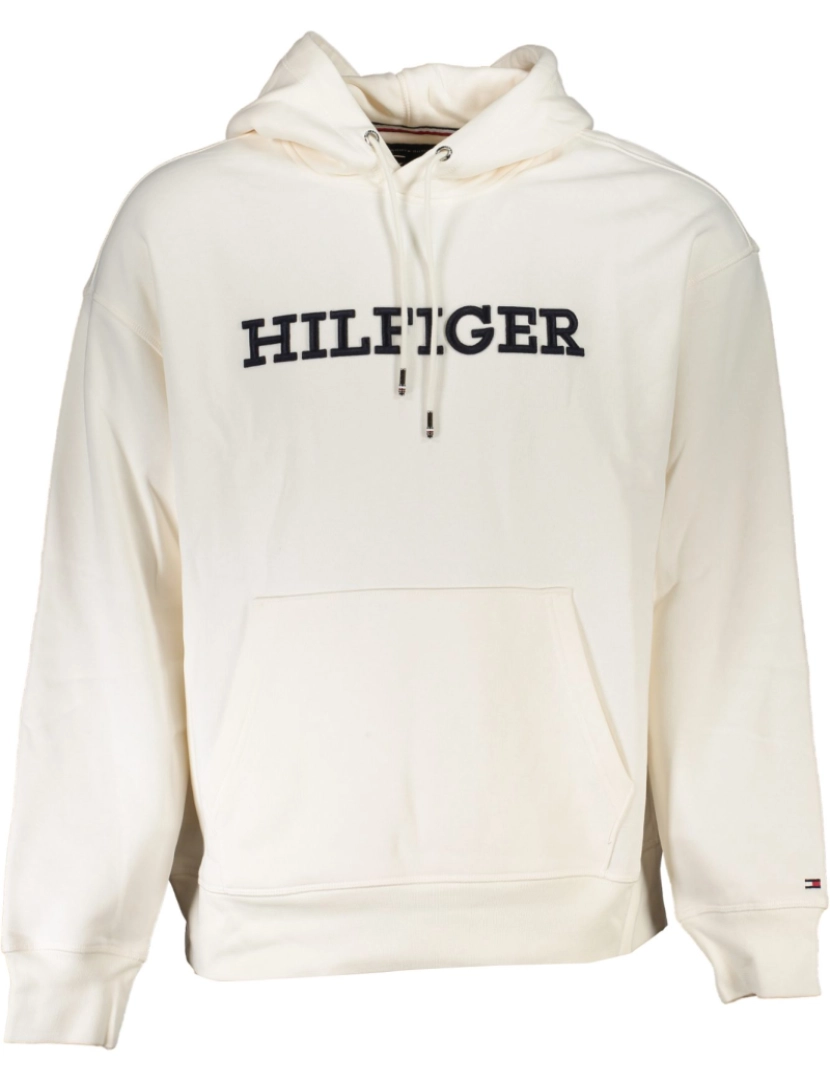 Tommy Hilfiger - Tommy Hilfiger Suéter com Carapuço Branco Homem 33062