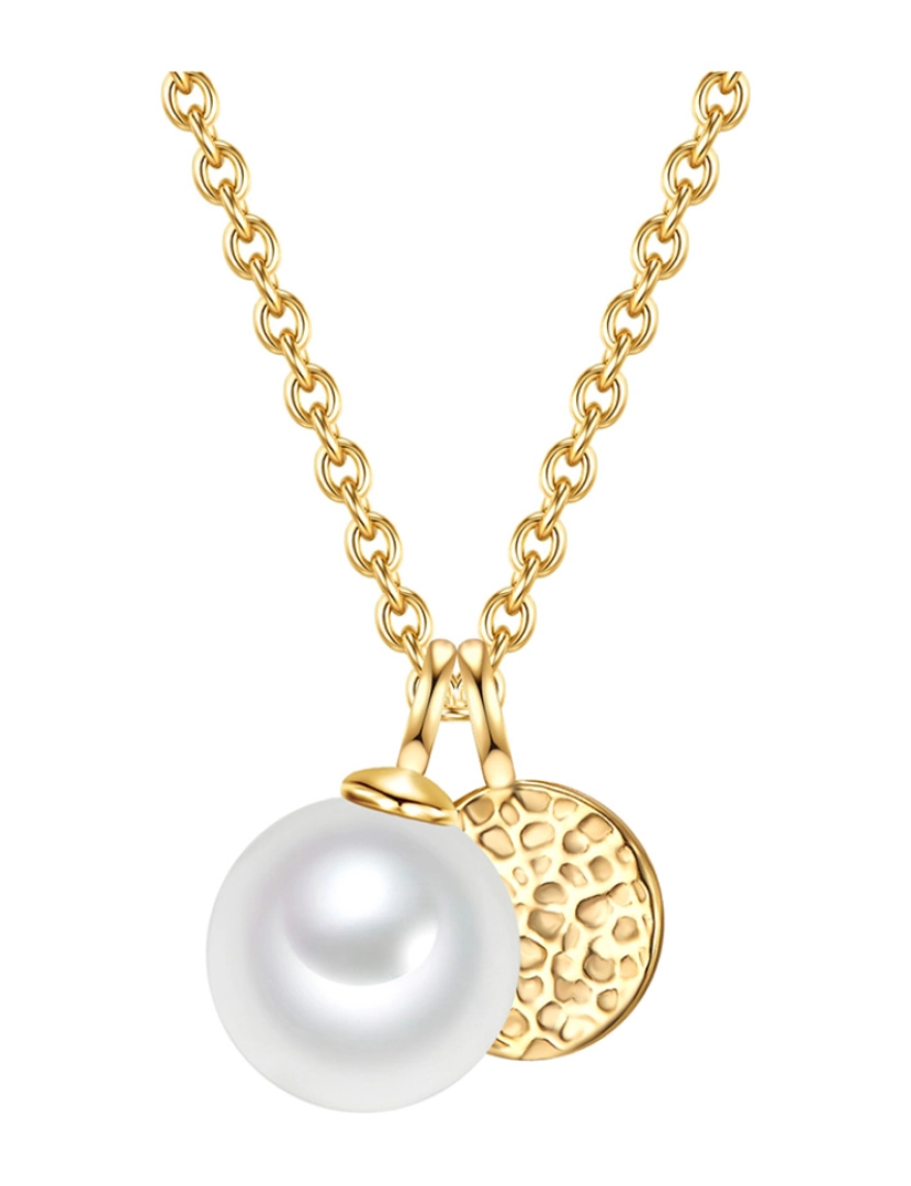 Valero Pearls - Colar com pingente esterlina  de lei Branco