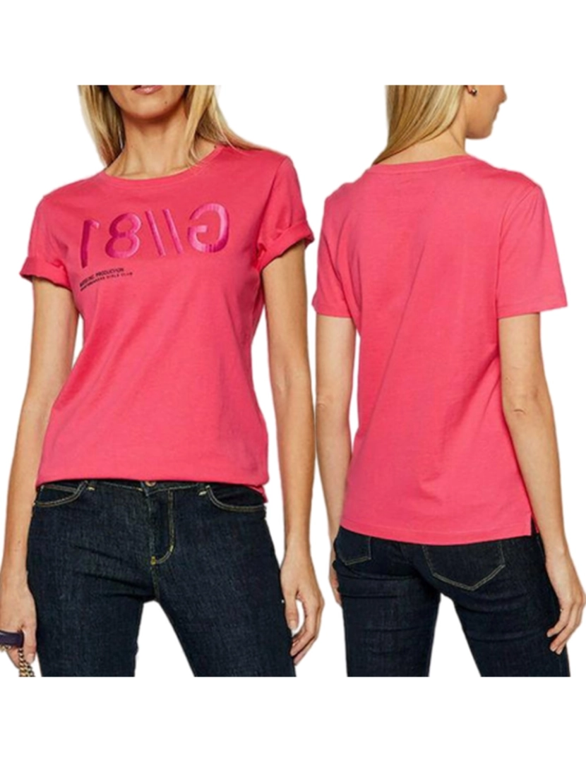 Guess Jeans - Guess Jeans T-Shirt Vermelha Mulher W1RI0BI3Z00