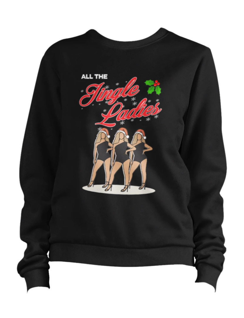 imagem de moletom All The Jingle Ladies Moletom Pulôver Jumper CrewneckHoodie moletom-S1