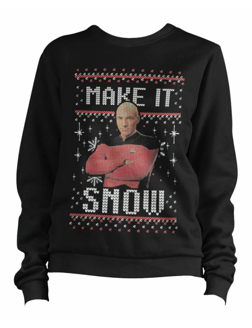 imagem de moletom Make It Snow Moletom CrewneckHoodie moletom-S1