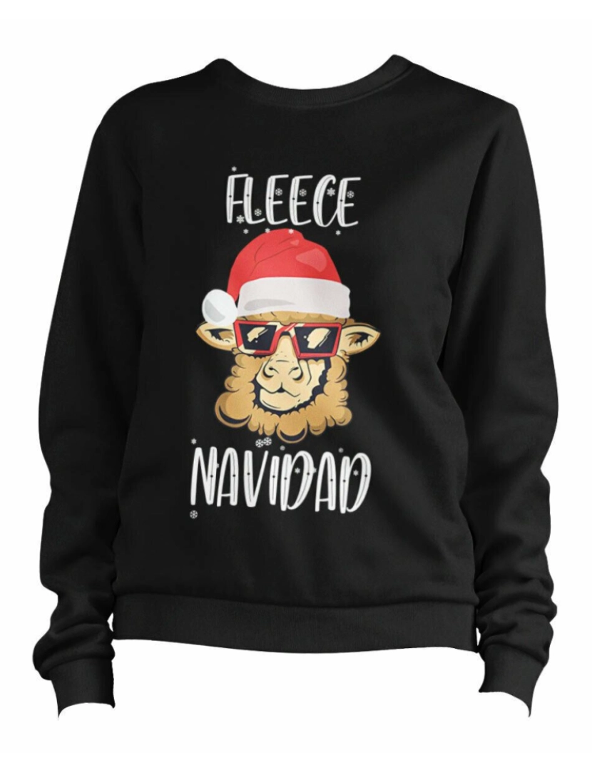 Rockinstone - moletom Suéter Fleece Navidad Jumper Pulôver CrewneckHoodie moletom-S