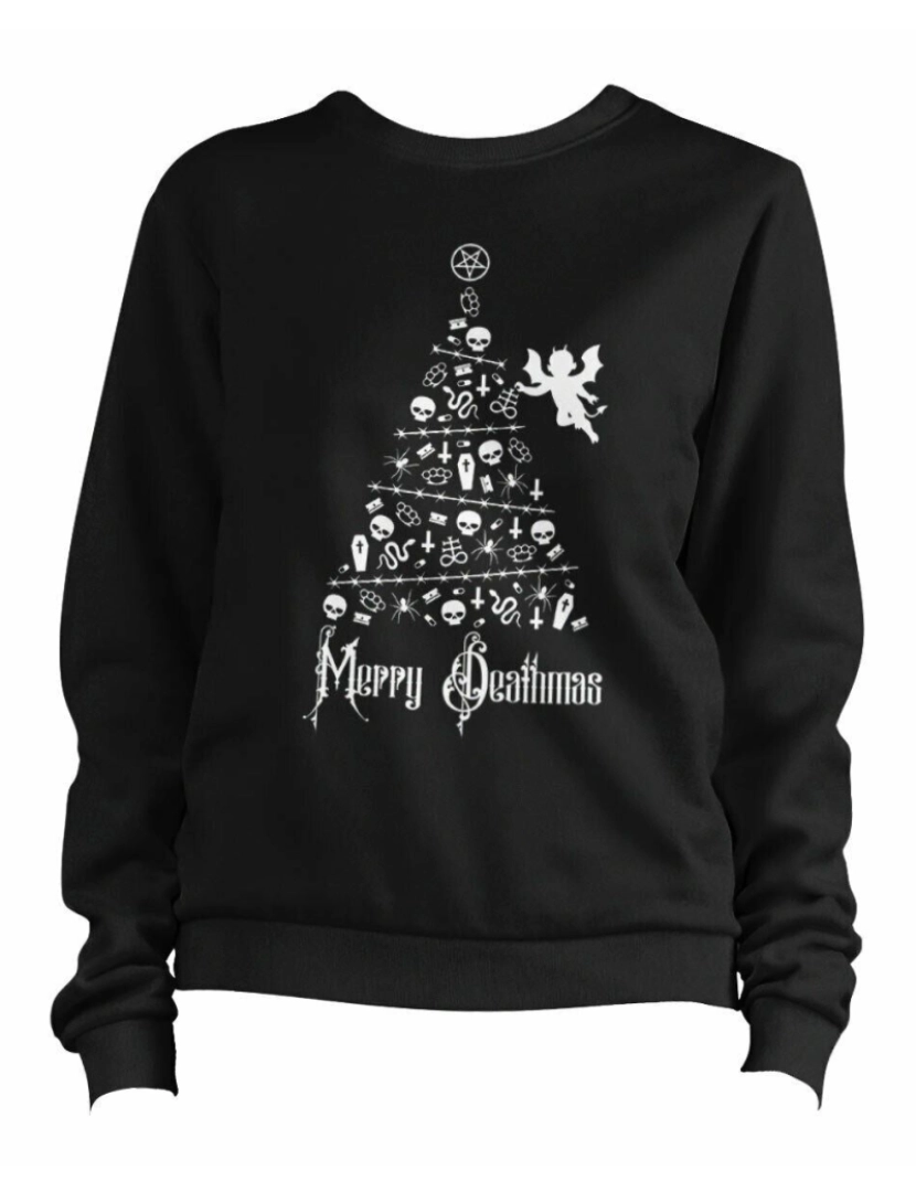 Rockinstone - moletom Moletom Merry Deathmas CrewneckHoodie moletom-S