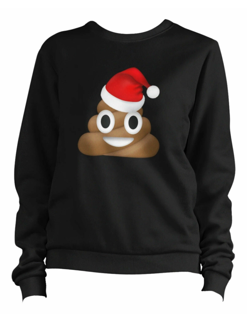 Rockinstone - moletom Moletom Emoji Poo de Natal CrewneckHoodie moletom-S