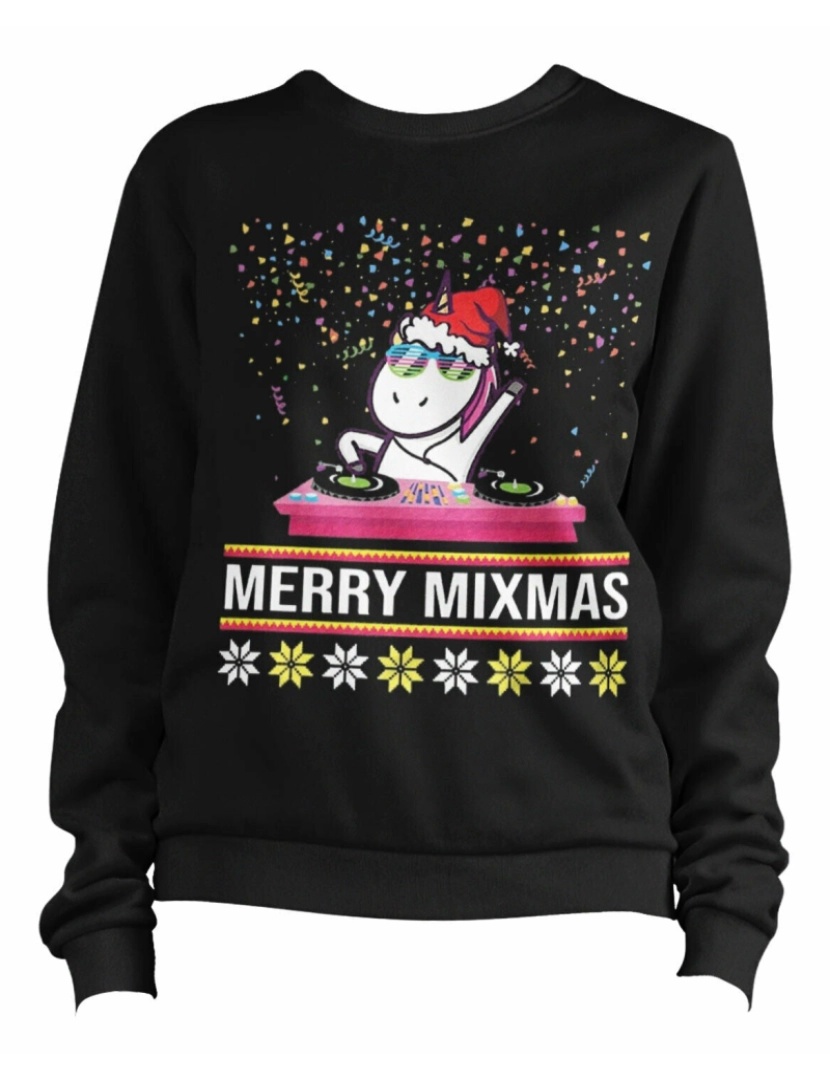 imagem de moletom Moletom Unicorn Merry Mixmas 2 CrewneckHoodie moletom-S1