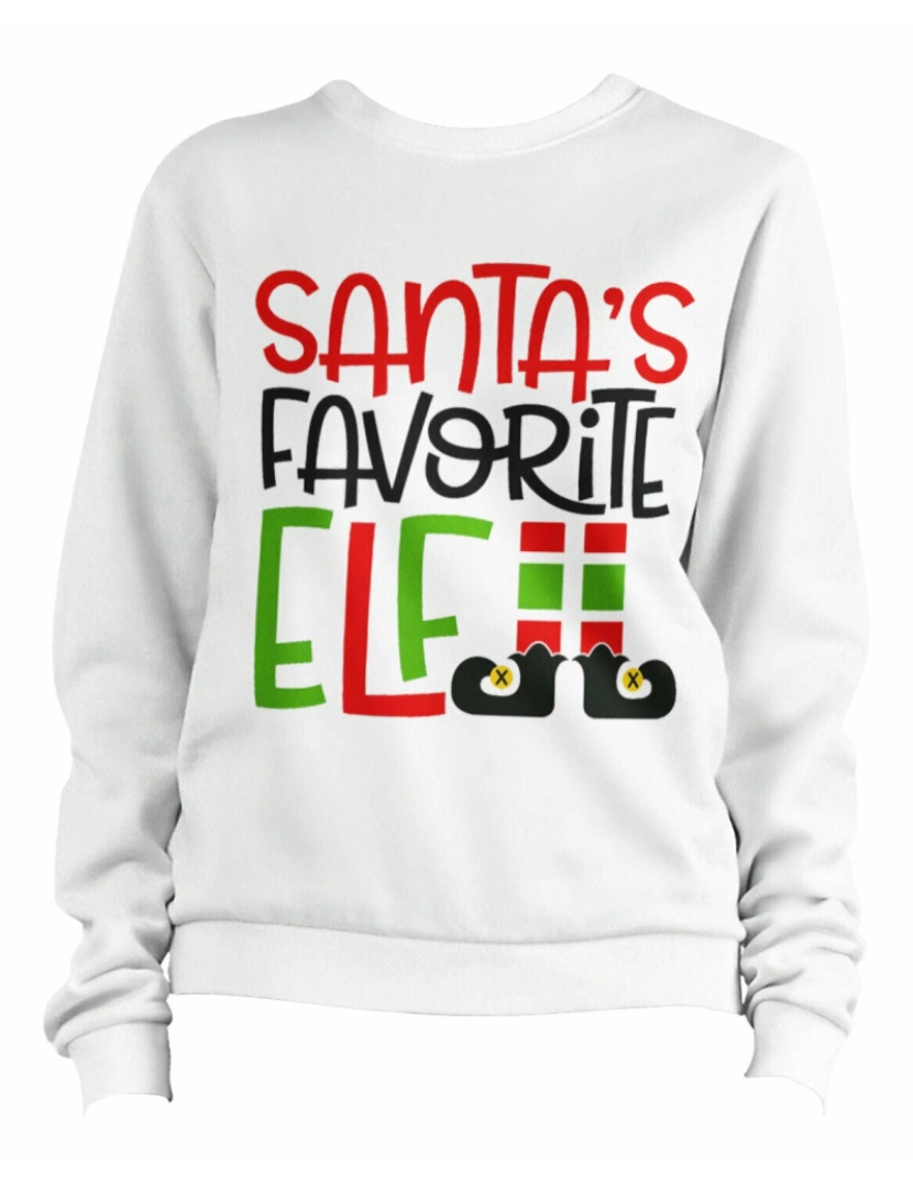 imagem de moletom Moletom Elfo Favorito do Papai Noel CrewneckHoodie moletom-S1