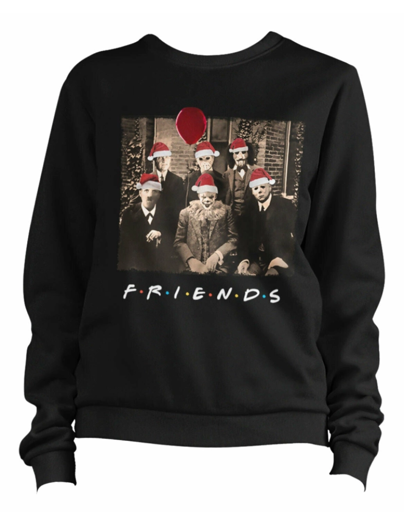 Rockinstone - moletom Moletom Friends Christmas Horror CrewneckHoodie moletom-S