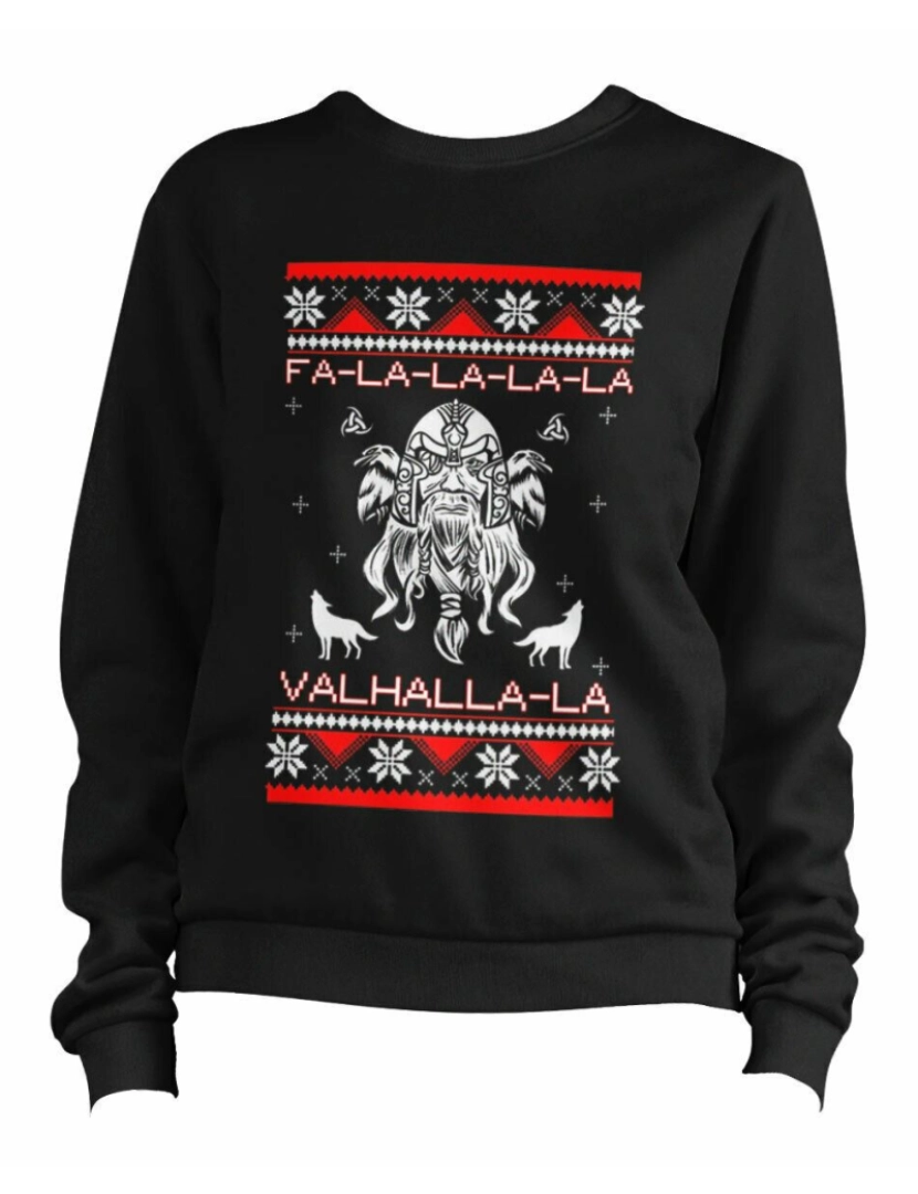 Rockinstone - moletom Viking Christmas 1 Camiseta Moletom Pulôver CrewneckHoodie moletom-S