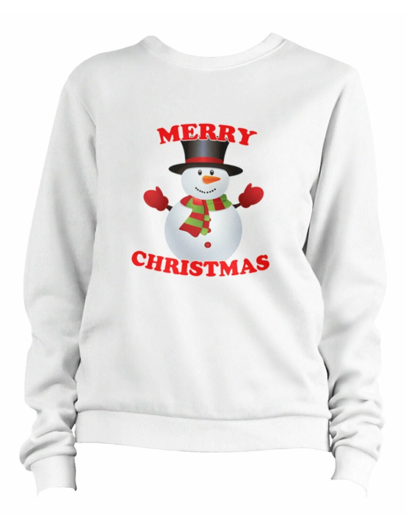 Rockinstone - moletom Feliz Natal Boneco de Neve Moletom CrewneckHoodie moletom-S