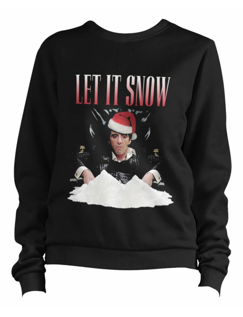 imagem de moletom Imagem Let It Snow Moletom Pulôver CrewneckHoodie moletom-S1