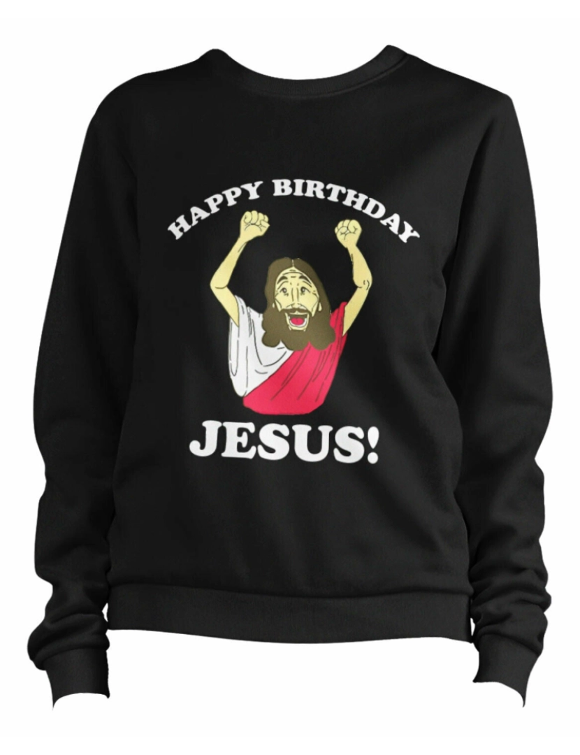 Rockinstone - moletom Moletom Feliz Aniversário Jesus CrewneckHoodie moletom-S