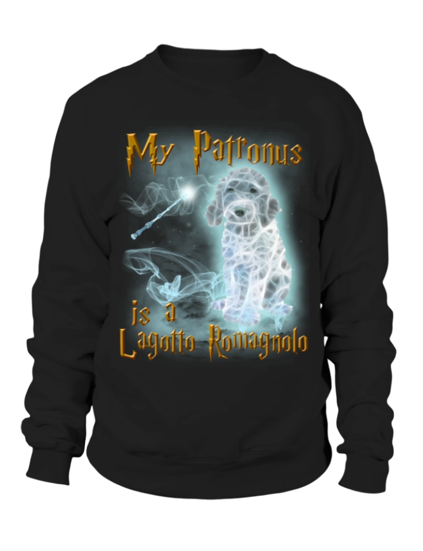 Rockinstone - moletom Meu patrono é um moletom Lagotto Romagnolo Moletom CrewneckHoodie-S