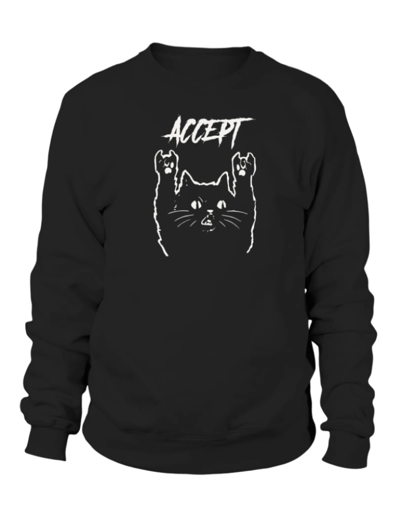 imagem de moletom Moletom Accept Merch CrewneckHoodie moletom-S1