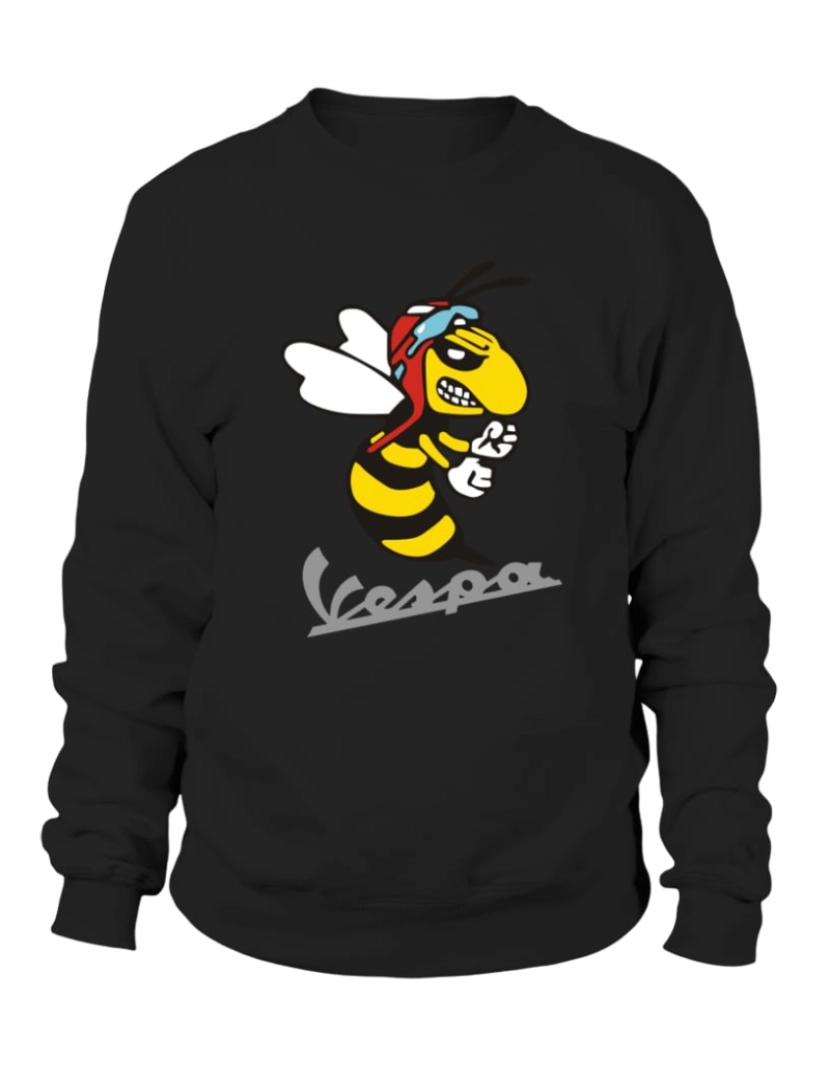 imagem de moletom 030.BK-Moletom Vespa Moletom CrewneckHoodie-S1