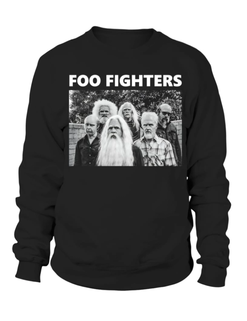 Rockinstone - moletom 009. Moletom Foo Fighters BK Moletom CrewneckHoodie-S