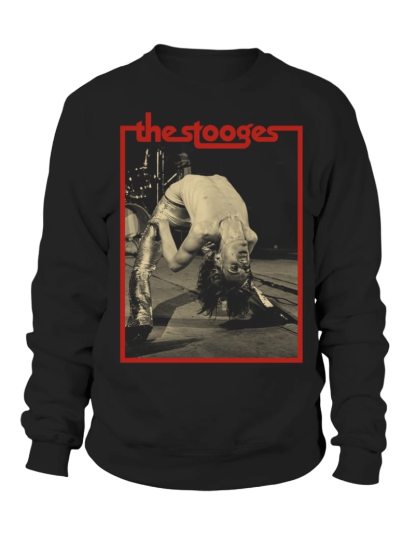 Rockinstone - moletom Iggy Pob e The Stooges BK (15) moletom CrewneckHoodie moletom-S