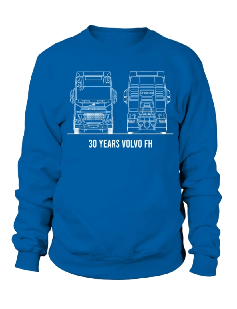 Rockinstone - moletom Moletom Volvo Truck BL (8) CrewneckMoletom com capuz-S