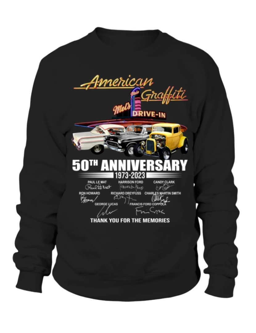 Rockinstone - moletom 50º Aniversário - Moletom The Cars Moletom CrewneckHoodie-S