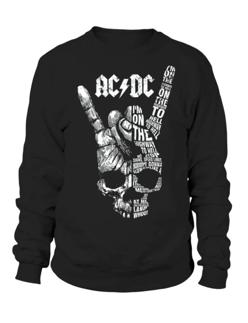 imagem de moletom Moletom ACDC Highway to Hell 2 BK CrewneckHoodie moletom-S1