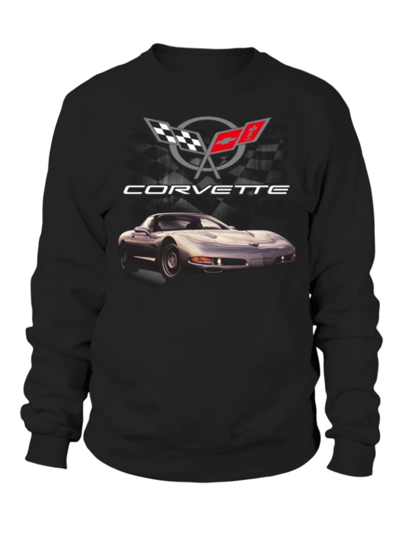 Rockinstone - moletom BK. Moletom Chevrolet Corvette 2 Moletom CrewneckHoodie-S