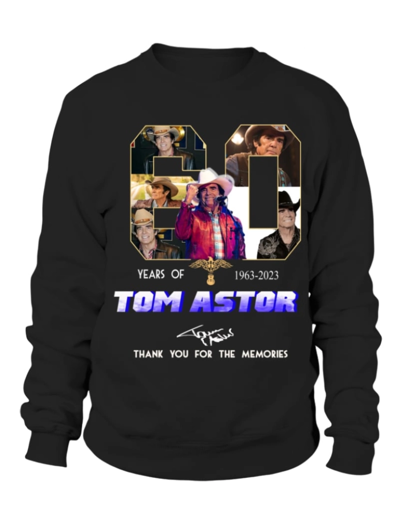 Rockinstone - moletom TOM ASTOR 60 ANOS DE 1963-2023 moletom CrewneckHoodie moletom-S