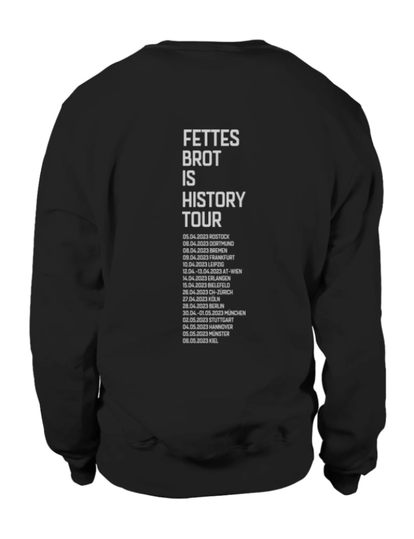 Rockinstone - moletom Moletom com capuz Fettes Brot Merch History Tour CrewneckHoodie moletom-S