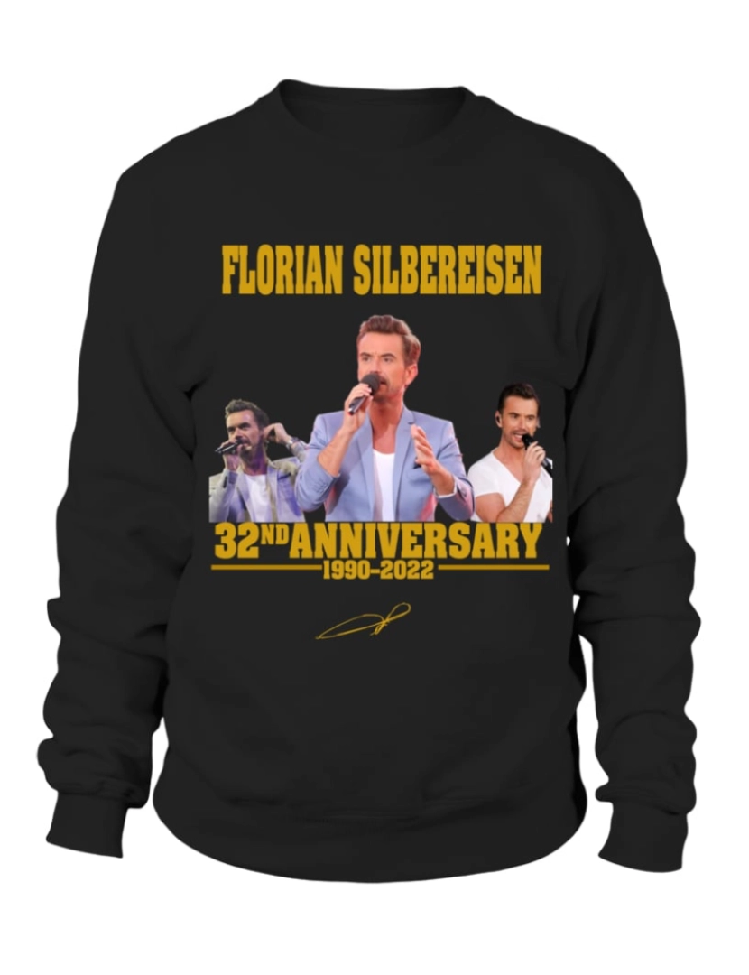 imagem de moletom FLORIAN SILBEREISEN 32º ANIVERSÁRIO moletom CrewneckHoodie moletom-S1