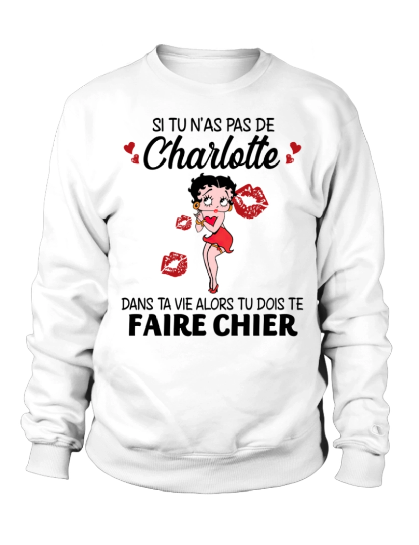 imagem de moletom Moletom Si Tu Charlotte Moletom CrewneckHoodie-S1