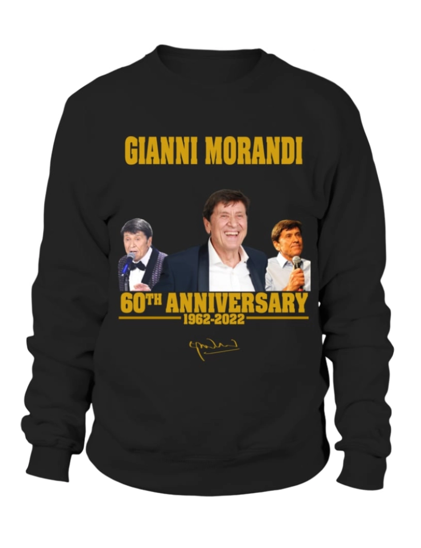 Rockinstone - moletom - Moletom GIANNI MORANDI 60º ANIVERSÁRIO Moletom CrewneckHoodie-S